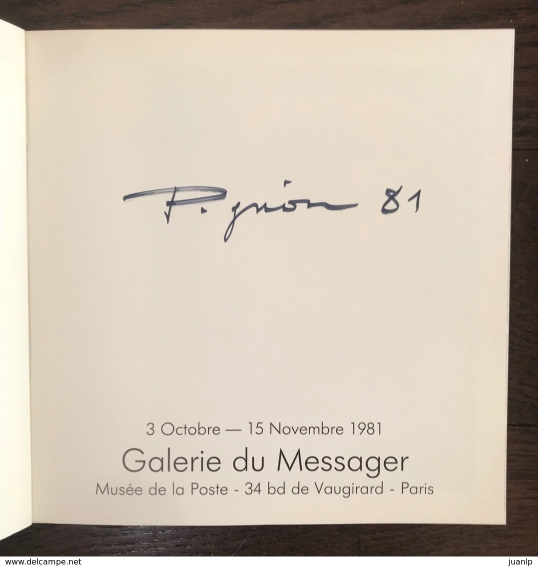 Catalogue Exposition Pignon (Le Musée De La Poste, 1981) - Mostre Filateliche