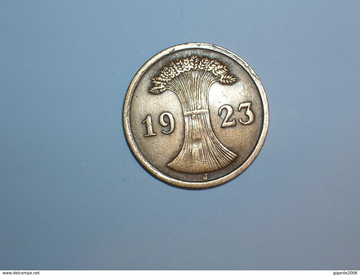 ALEMANIA 2 RENTENPFENNIG 1923 J (1097) - 2 Rentenpfennig & 2 Reichspfennig