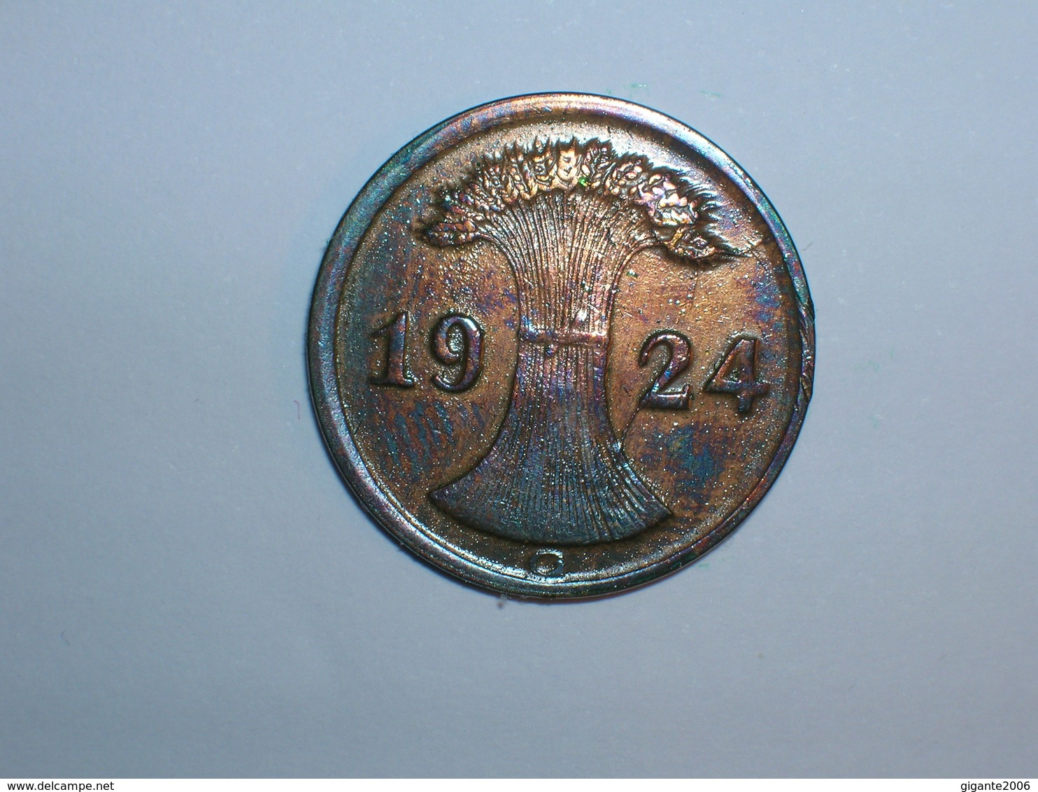 ALEMANIA 2 RENTENPFENNIG 1924 G (1102) - 2 Renten- & 2 Reichspfennig