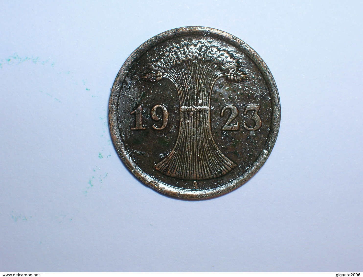 ALEMANIA 2 RENTENPFENNIG 1923 A (1105) - 2 Rentenpfennig & 2 Reichspfennig