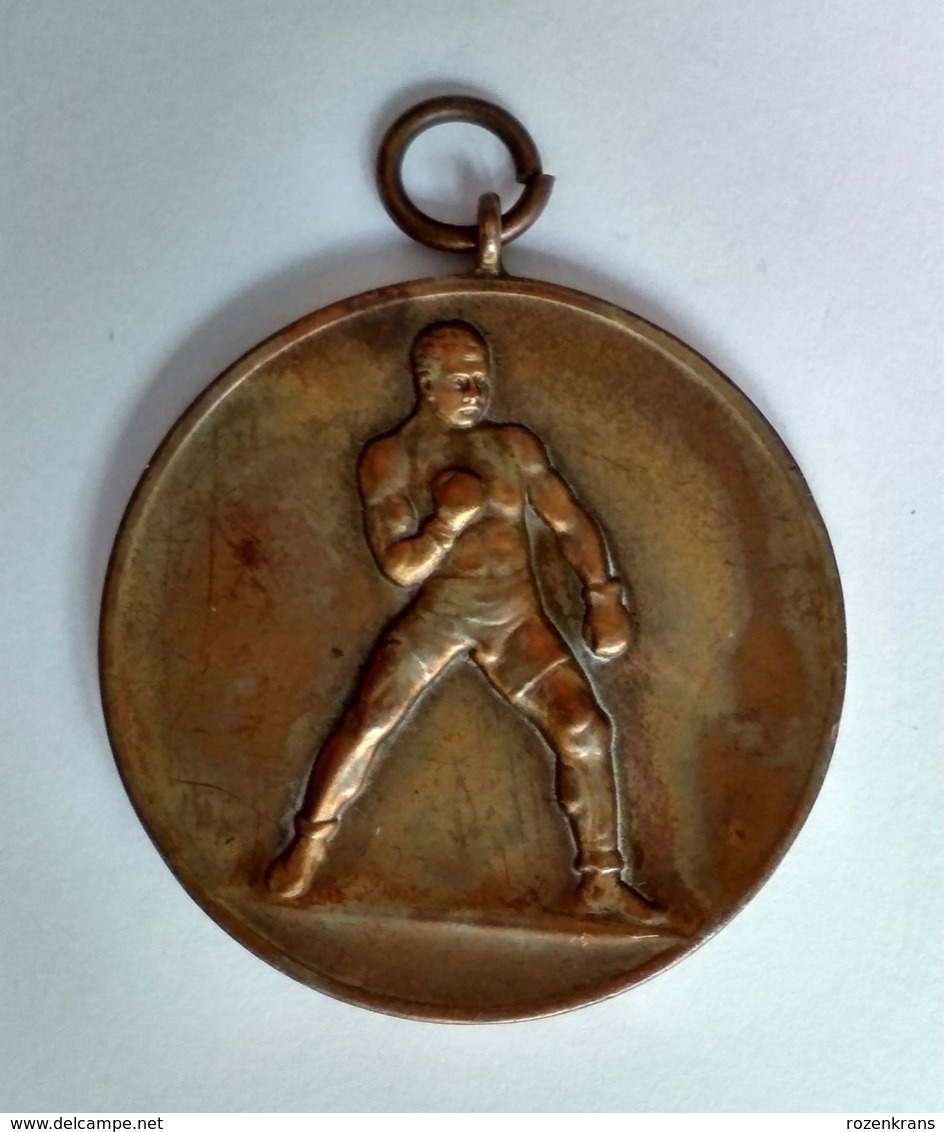 1930's Original Originele Medal  Médaille Boxing Sport Boksen Bokssport Antwerp Antwerpen Belgium - Habillement, Souvenirs & Autres