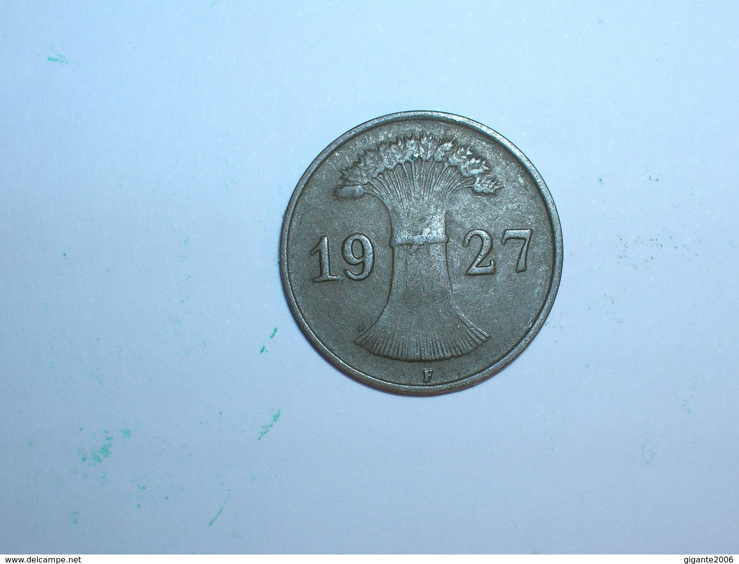 ALEMANIA 1 REICHPFENNIG 1927 F (1121) - 1 Rentenpfennig & 1 Reichspfennig
