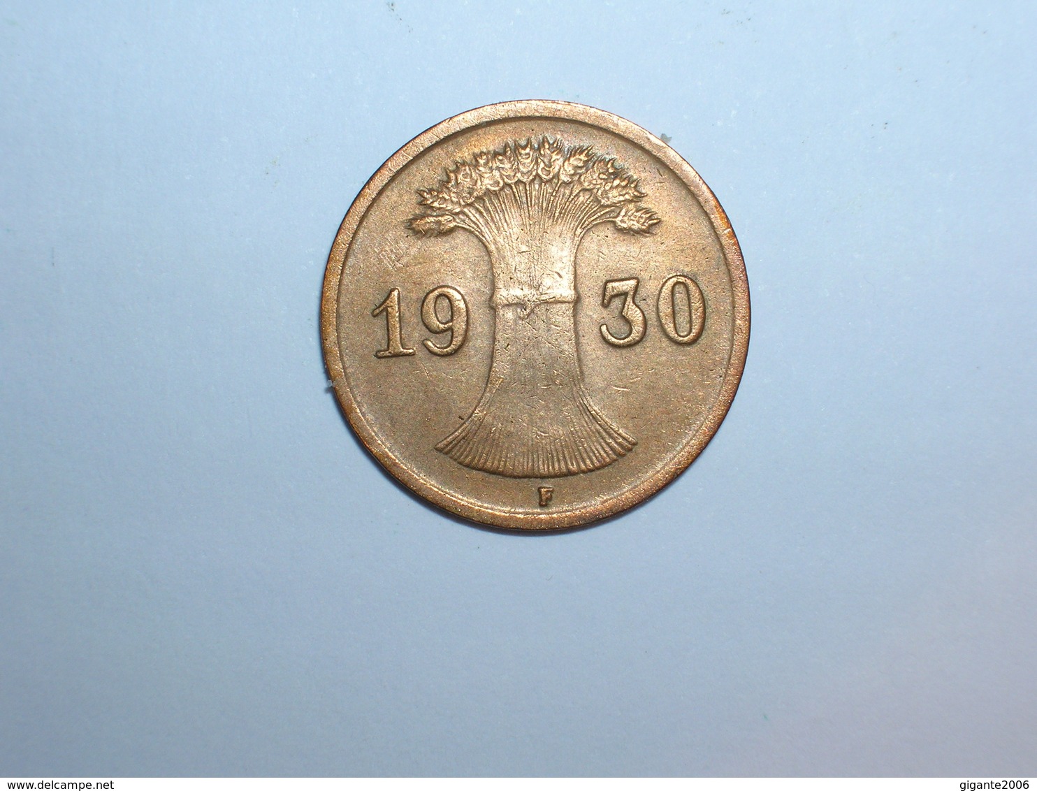 ALEMANIA 1 REICHPFENNIG 1930 F (1135) - 1 Rentenpfennig & 1 Reichspfennig