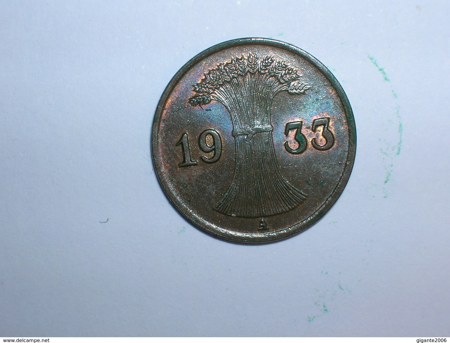 ALEMANIA 1 REICHPFENNIG 1933 A (1143) - 1 Reichspfennig
