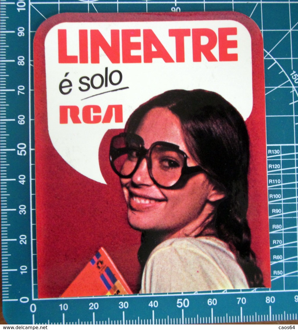 LINEA TRE E' SOLO RCA VINTAGE STICKER ADESIVO NEW ORIGINAL - Stickers