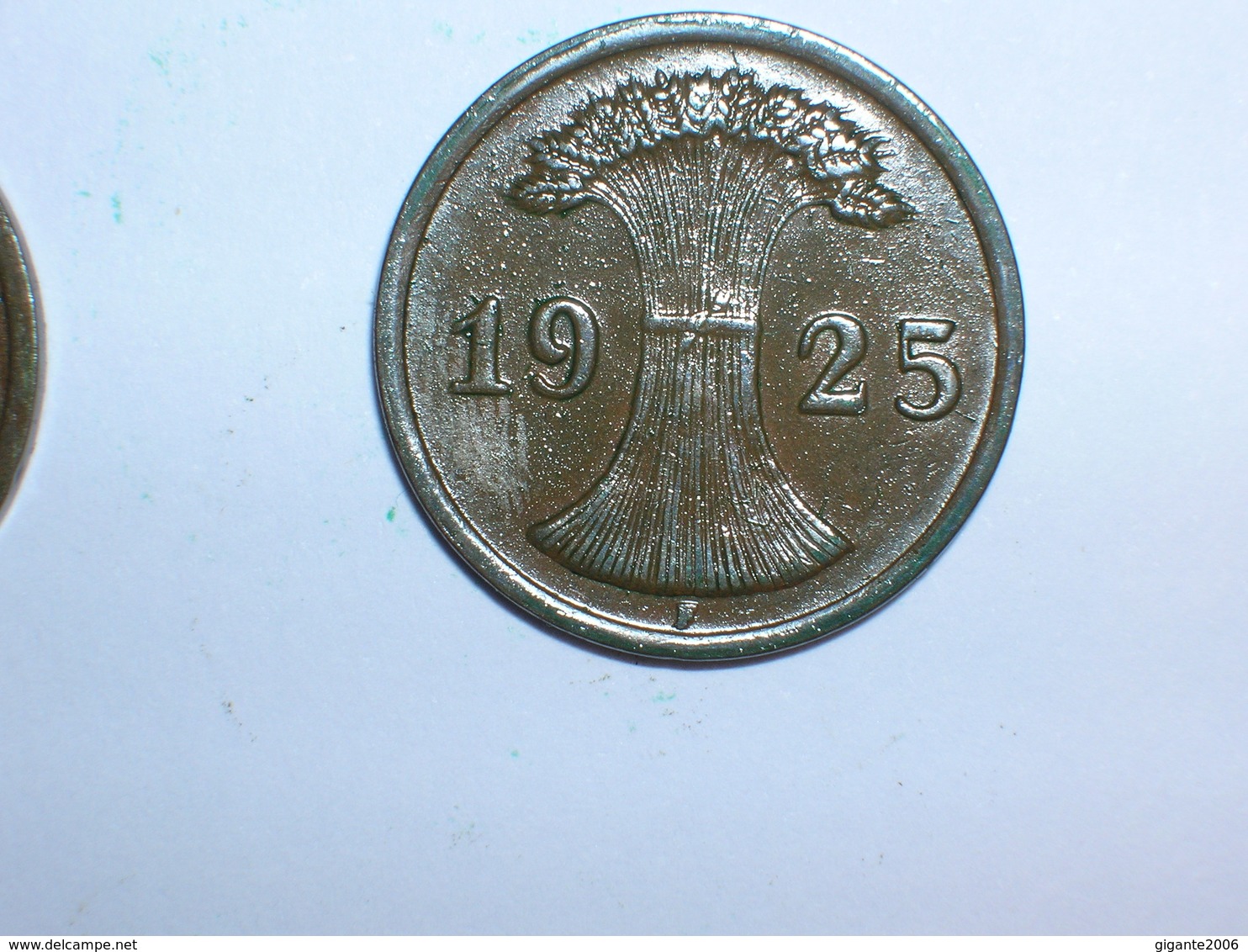 ALEMANIA 1 REICHPFENNIG 1925 F (1176) - 2 Rentenpfennig & 2 Reichspfennig