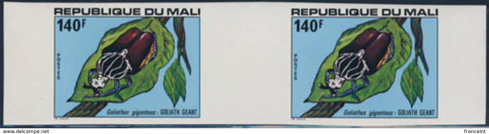 MALI (1978) Beetles. Set Of Five Imperforates Pairs. Scott Nos 308-12, Yvert Nos 311-5. - Mali (1959-...)