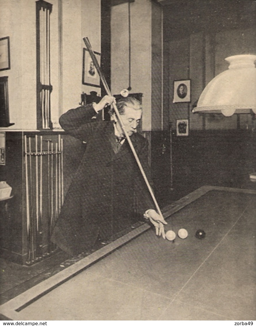 Billard Maurice Vignaux Champion Du Monde De 1872 à 1876   1900 - Billard