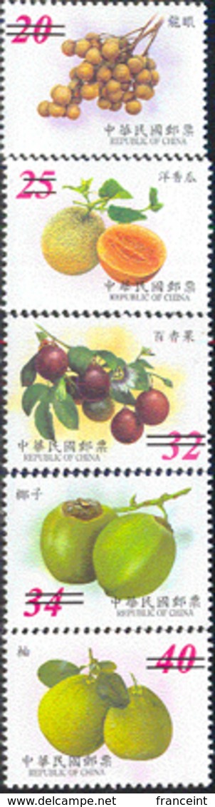 CHINA (TAIWAN) (2001) Various Fruits. Set Of 16 Specimens. - Unused Stamps