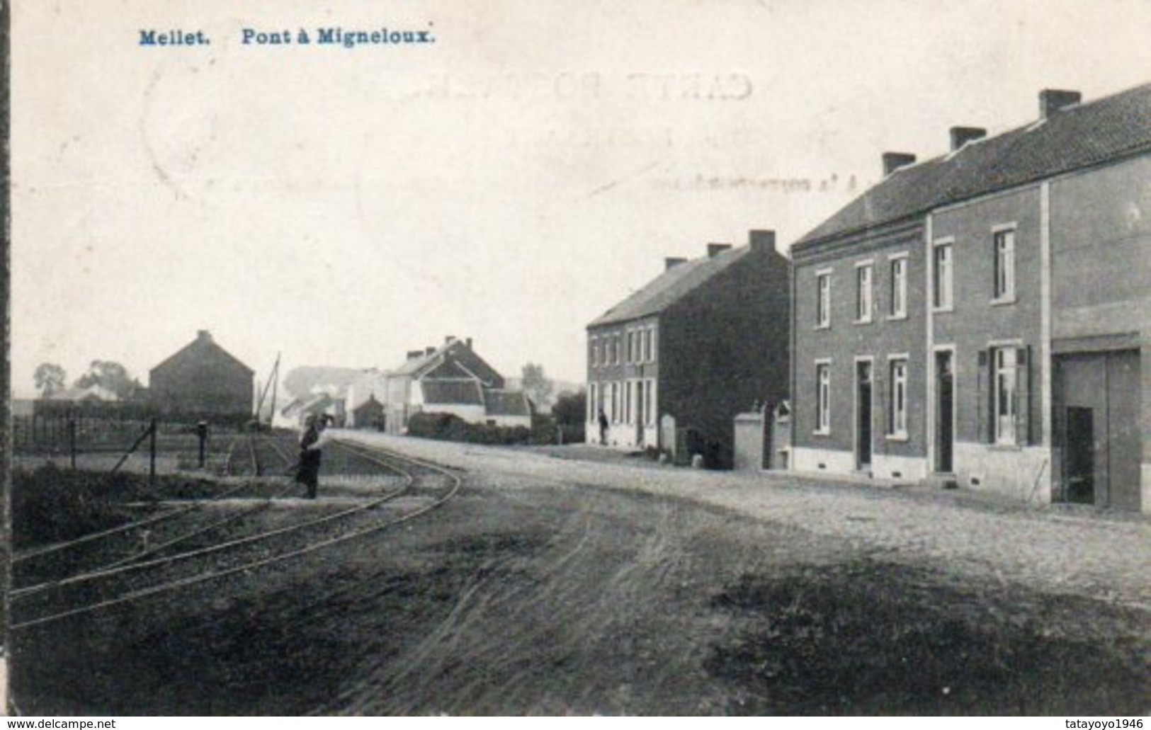 Mellet  Pont à Migneloux Rails Du Tram Circulé En 1913 - Les Bons Villers