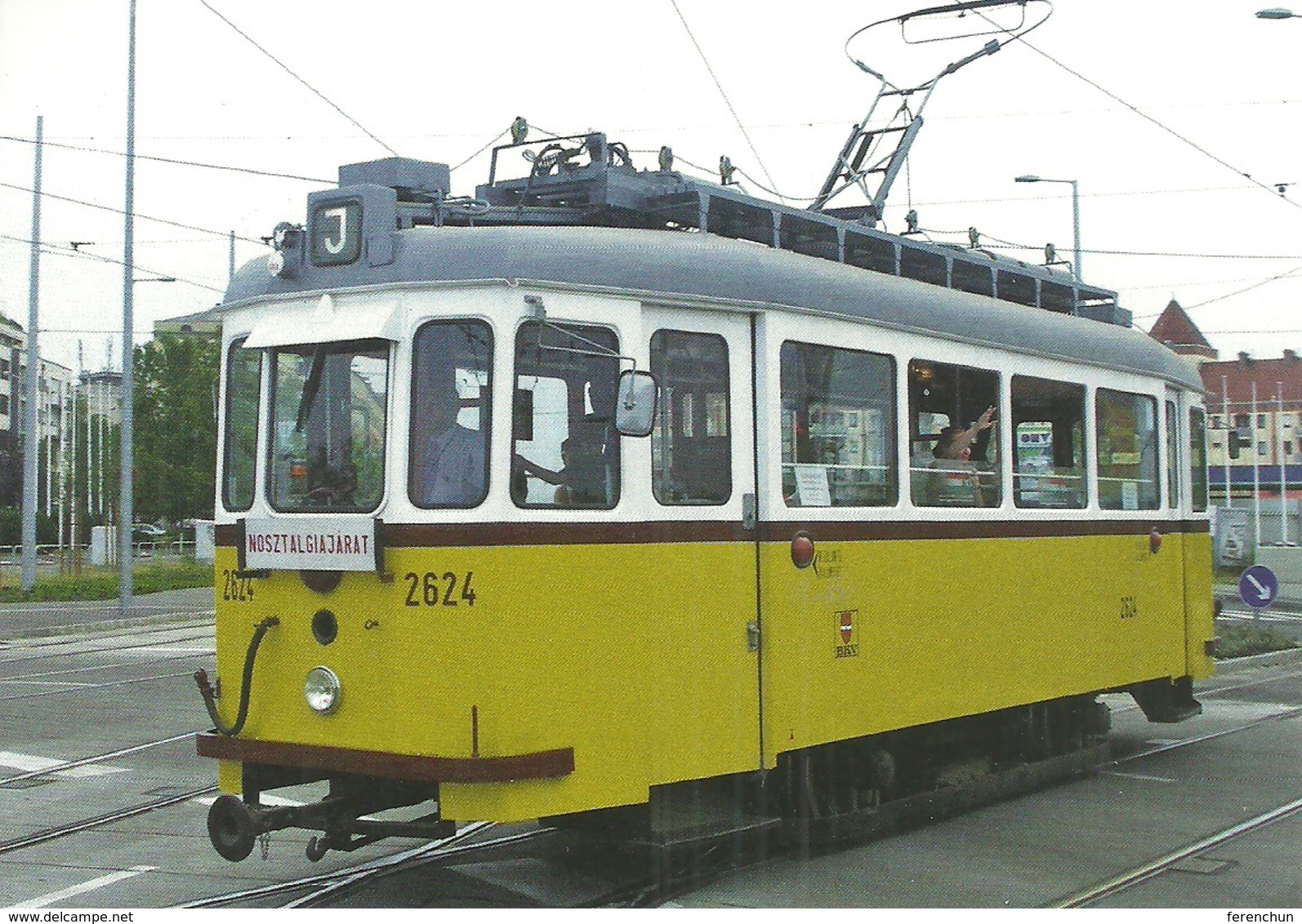 TRAM * NOSTALGIA TRAMWAY * RAIL * RAILWAY * RAILROAD * BKV * KOBANYA * BUDAPEST * Top Card 0448 * Hungary - Tram