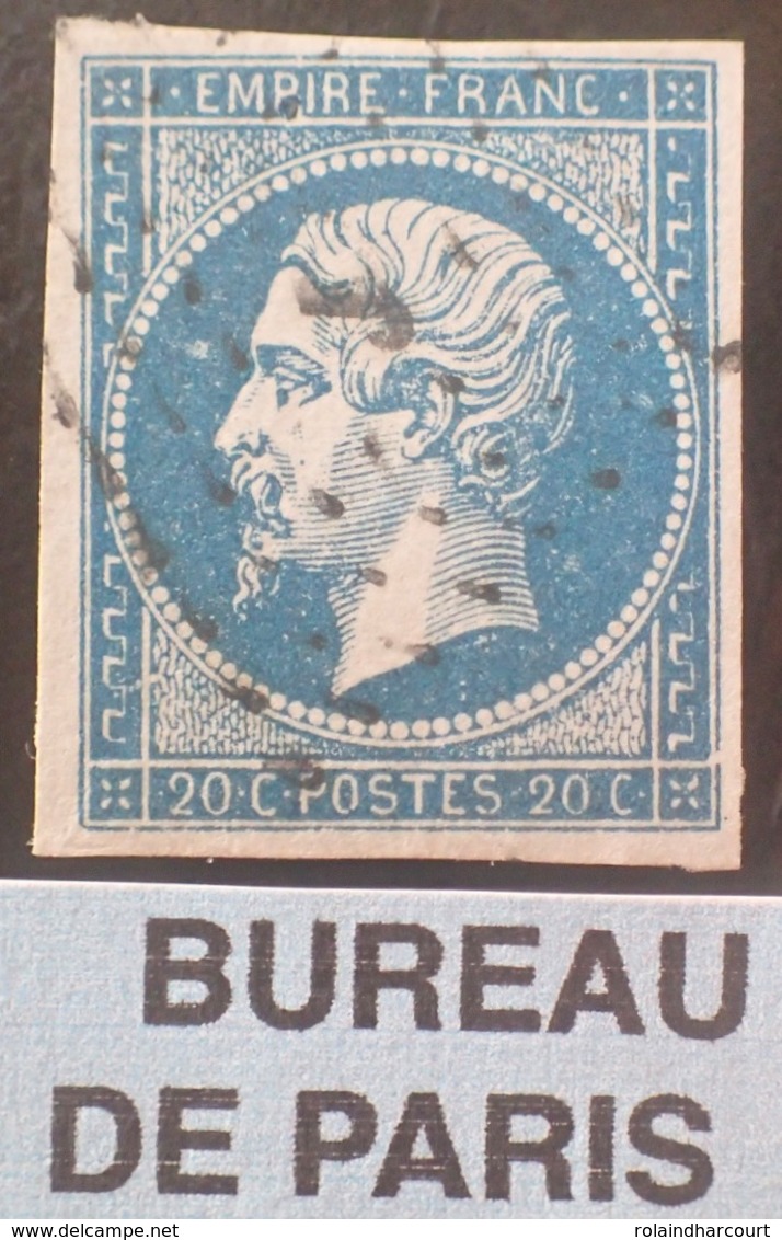 R1615/2024 - NAPOLEON III N°14A - BUREAU " J " De PARIS - 1853-1860 Napoleon III