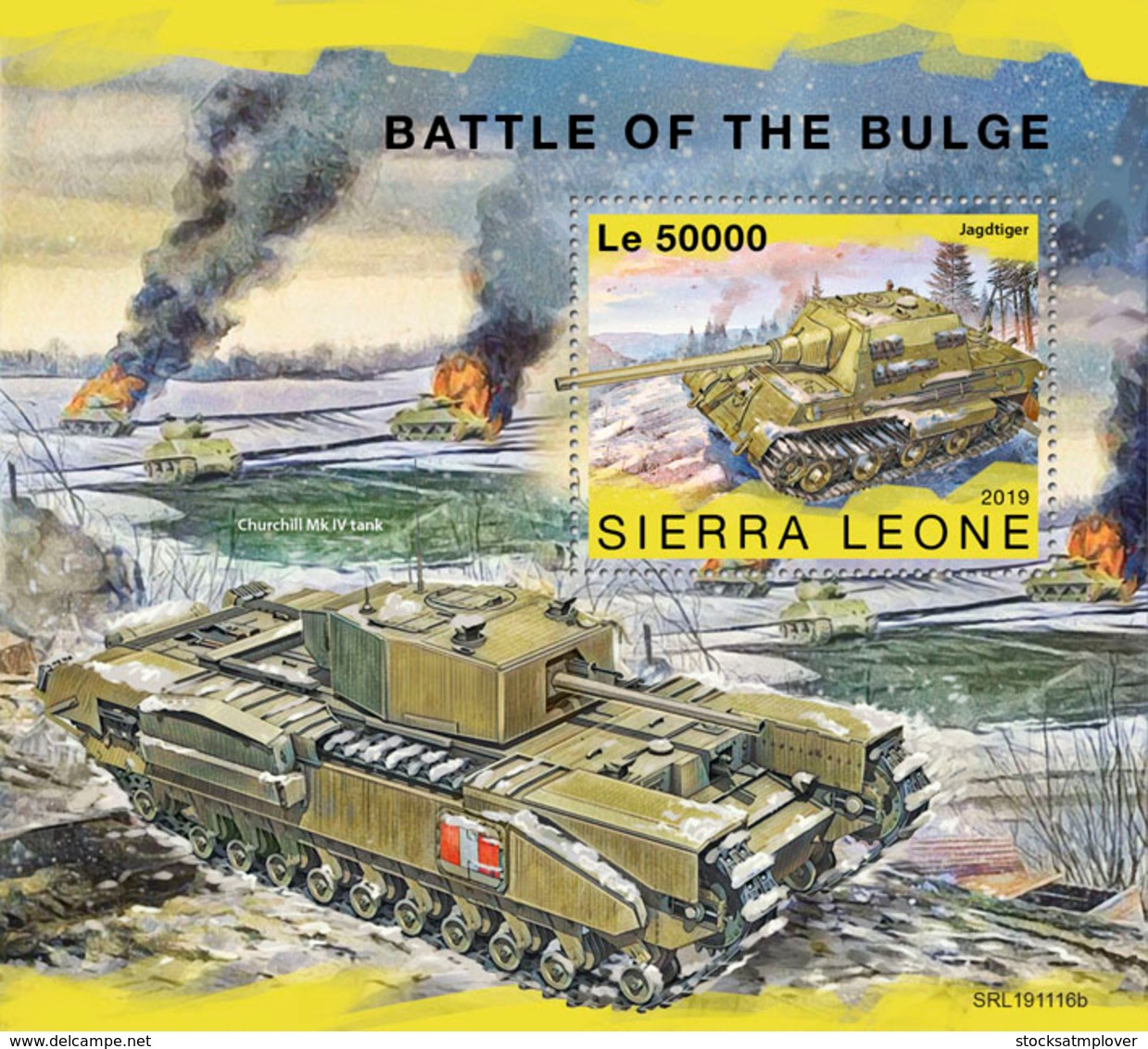 Sierra Leone  2019 Battle Of The Bulge, World War II   S202001 - Sierra Leone (1961-...)