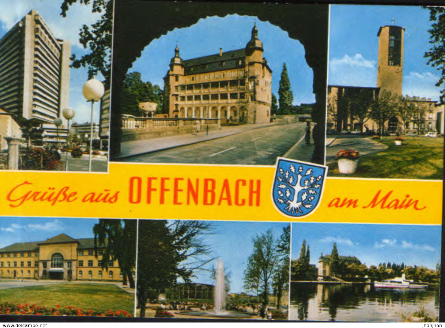 Germany - Postcard  Used 1979 - Offenbach - Images From The City  - 2/scans - Offenbach