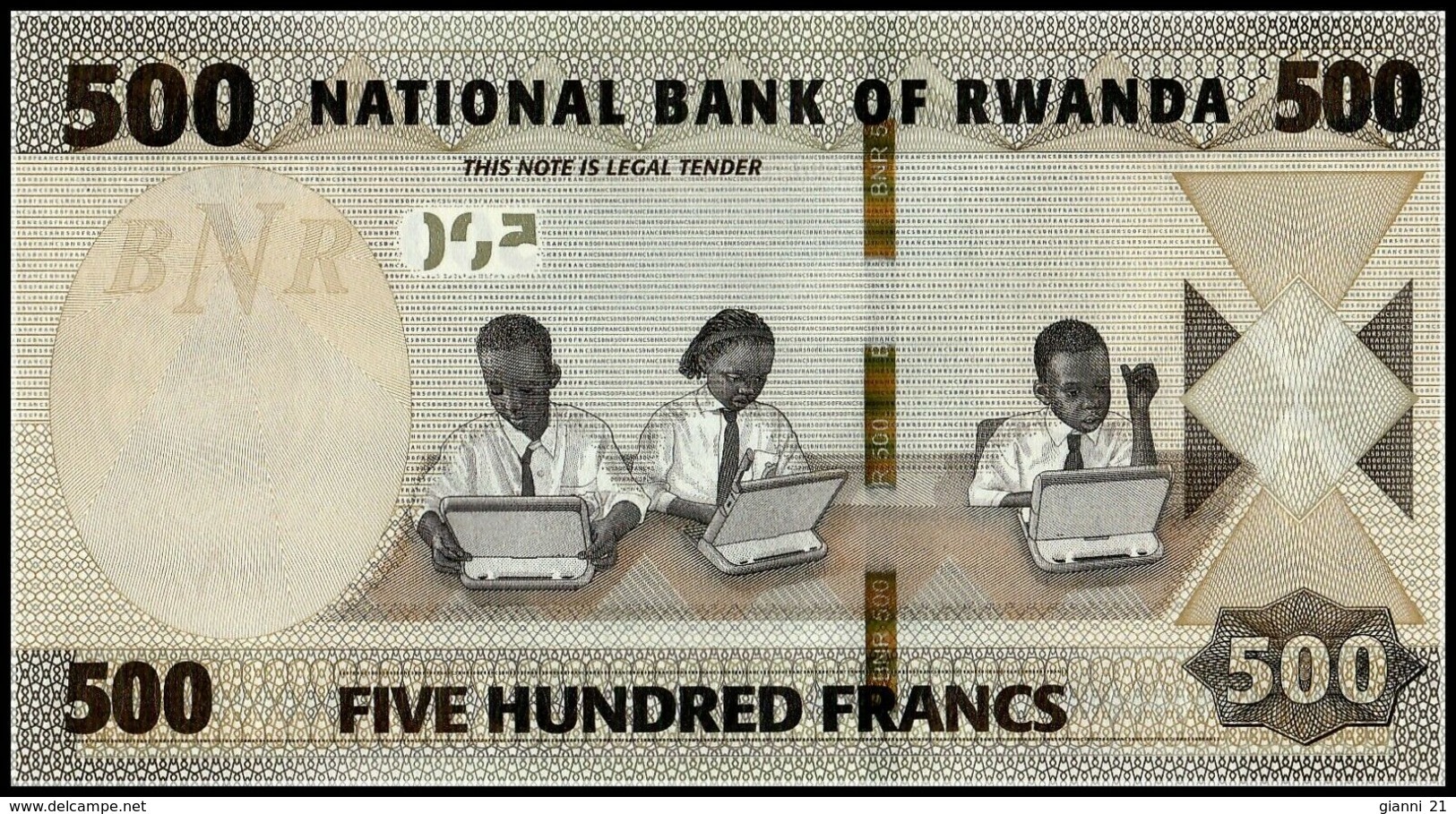 RWANDA - 500 Francs 01.02.2019 UNC P.New - Rwanda