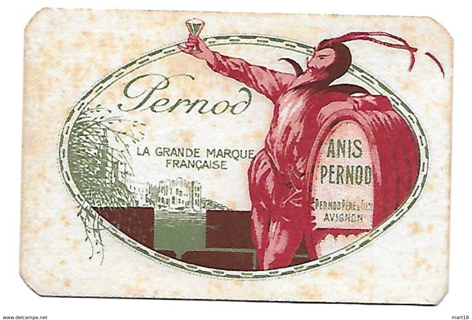 Carte Parfumée - Jasmin De Gersa (Vincennes) - Anis PERNOD - Anciennes (jusque 1960)