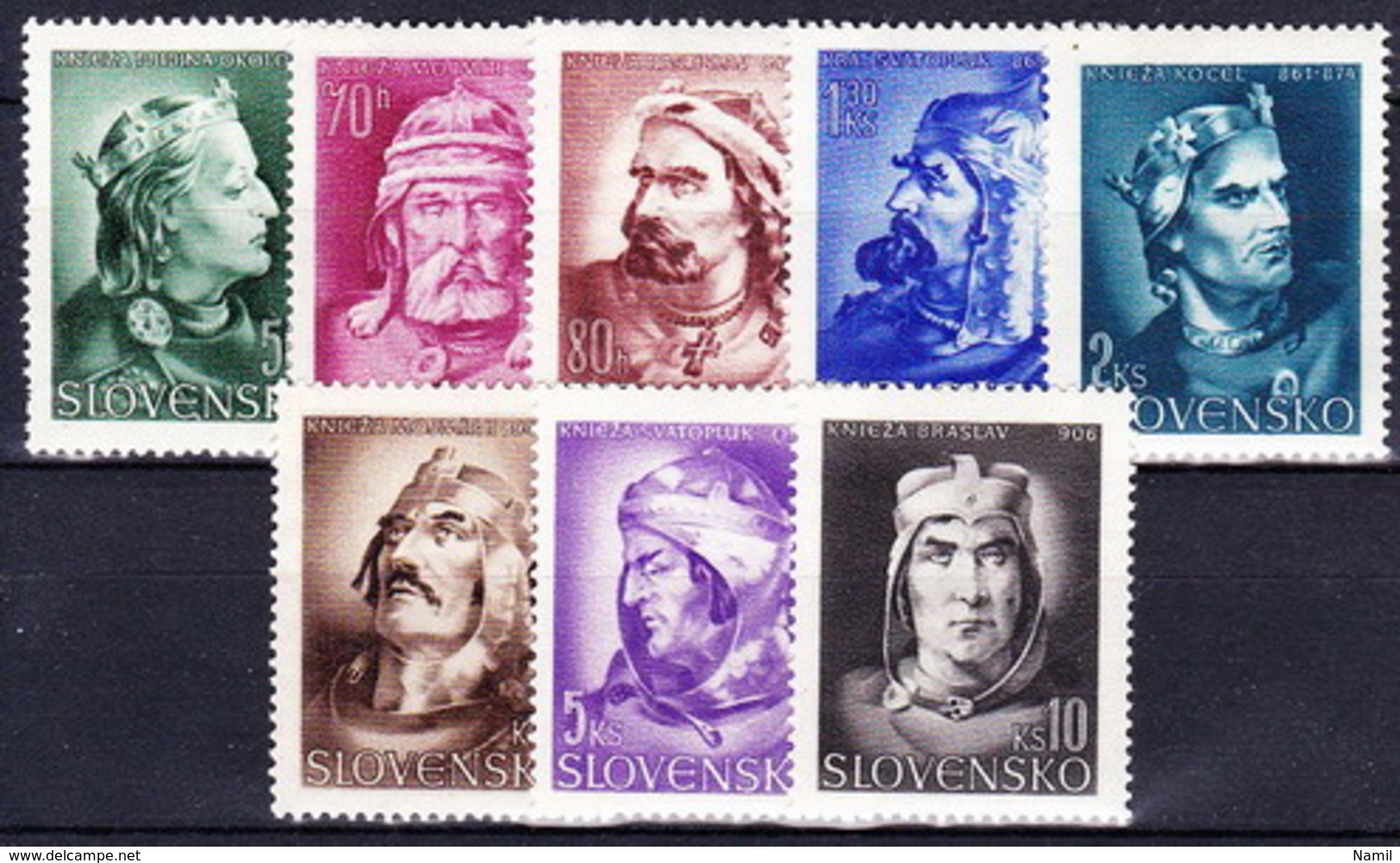 Slovaquie 1944 Mi 134-41 (Yv 100-107), MNH)** - Ongebruikt