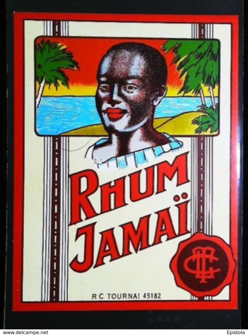 Ancienne Etiquette De Rhum De La Jamaîque - RHUM JAMAÏ  40° - Négociant Français RC Tournai - Rhum