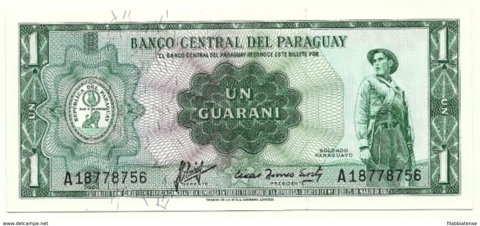 Paraguay - 1 Guarani 1963 - Paraguay