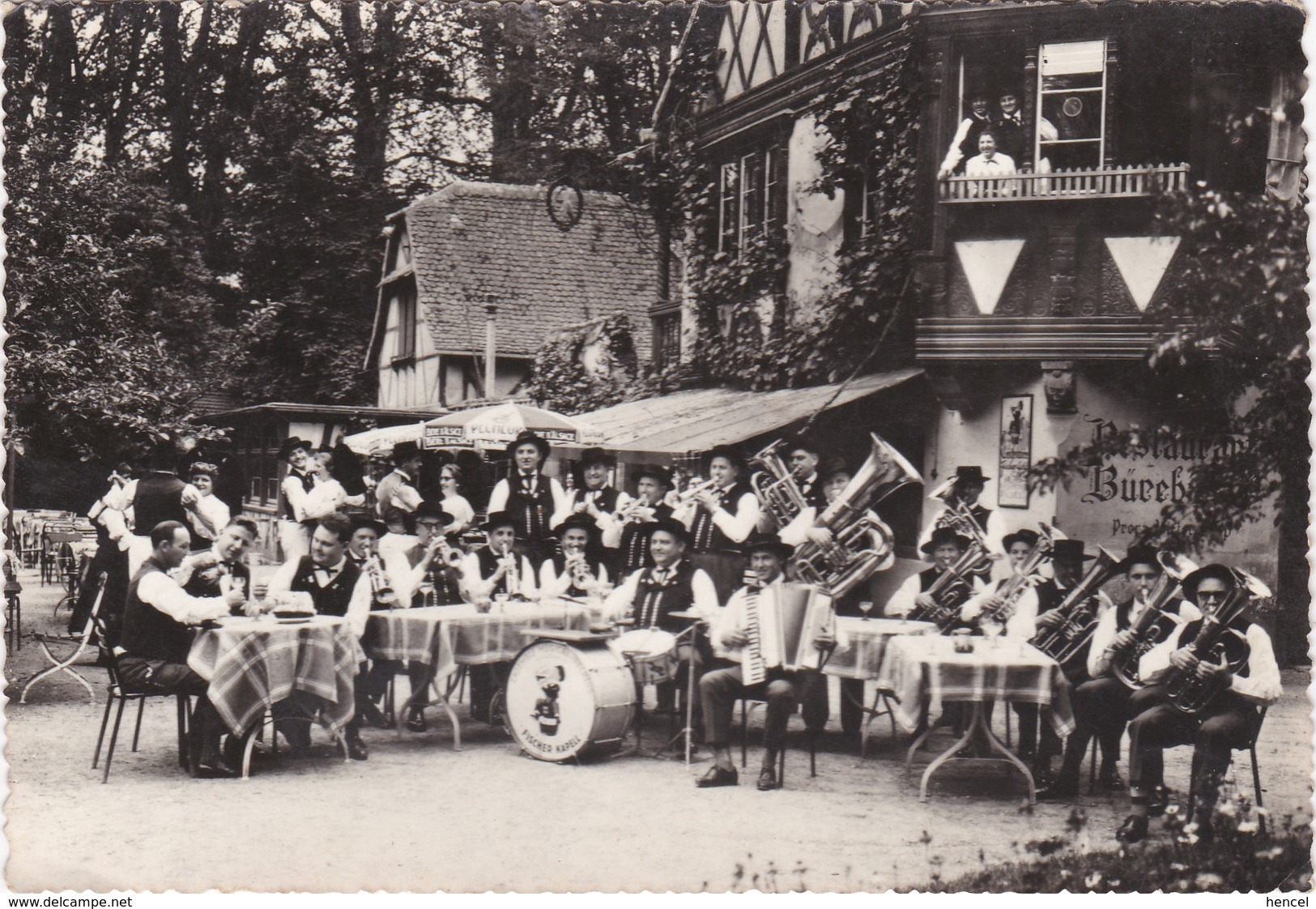 STRASBOURG (L'Orangerie).Restaurant "Buerehiesel". Société De Musique "La FISCHER-KAPELL" (SCHILTIGHEIM) - Strasbourg