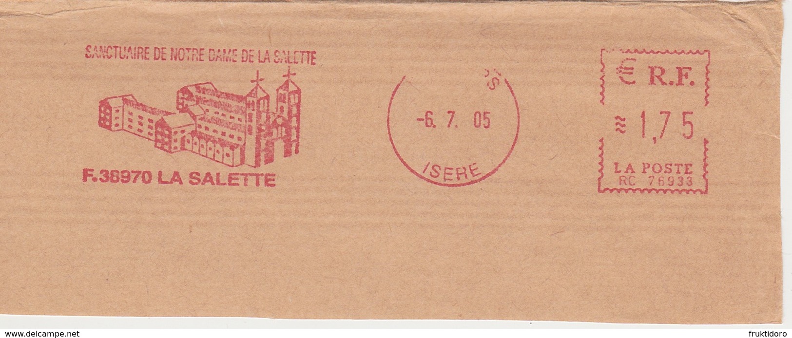 France EMA (Printmachine) Sanctuary Of Our Lady Of La Salette 2005 - 1961-....