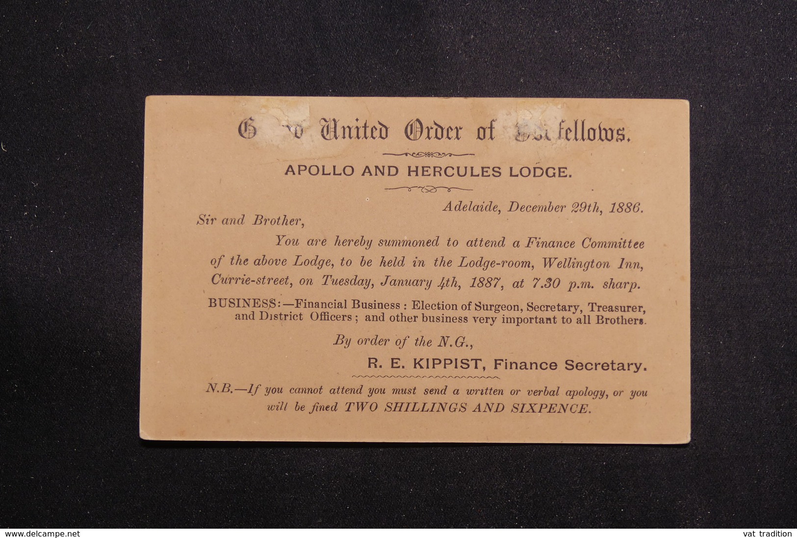 AUSTRALIE - Entier Postal Avec Repiquage De Adelaide En 1886 , Non Circulé - L 61142 - Covers & Documents