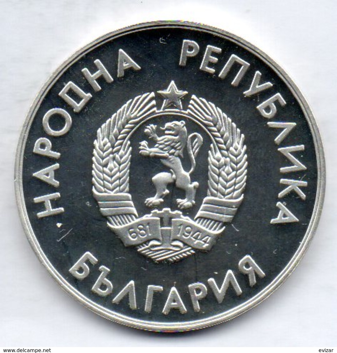 BULGARIA, 10 Leva, Silver, Year 1987, KM #184 - Bulgaria