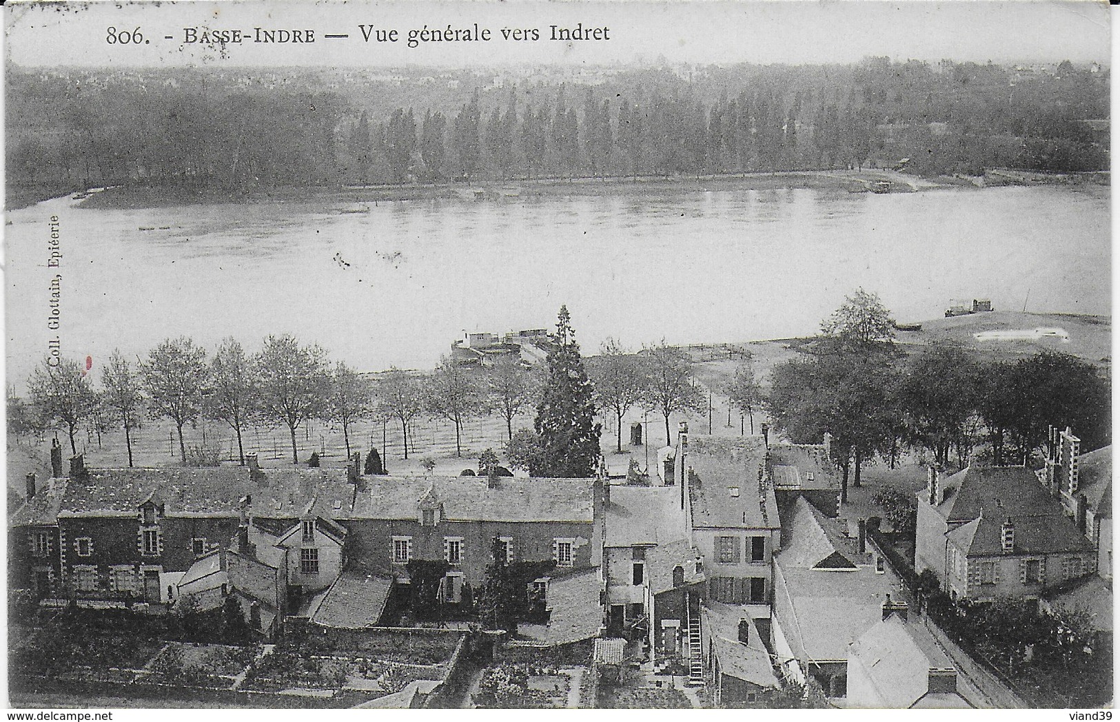 Basse Indre - Vue Générale Vers Indret  -  CPA En Relation Avec La Famille Du Président Sadi Carnot - Basse-Indre