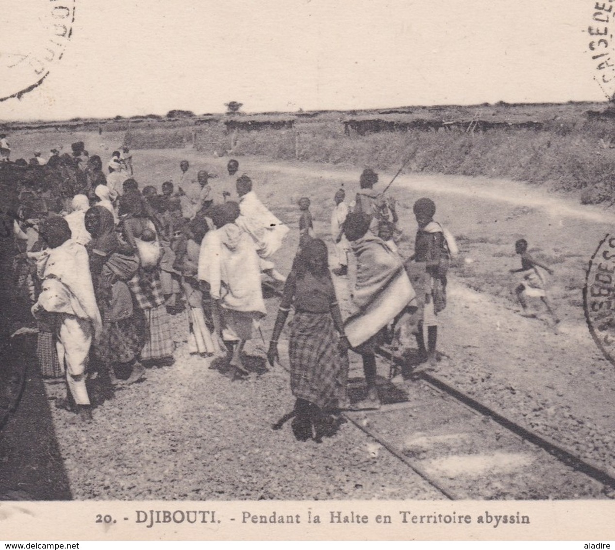 1926 - CP De Djibouti, Côte Française Des Somalis Vers Dire Dawa Daoua, Abyssinie, Ethiopie - Affrt 90 C - Cad Arrivée - Covers & Documents