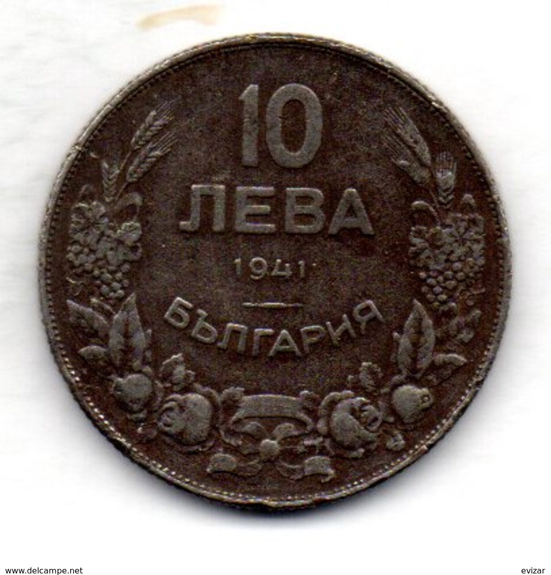 BULGARIA, 10 Leva, Iron, Year 1941, KM #40a - Bulgarije