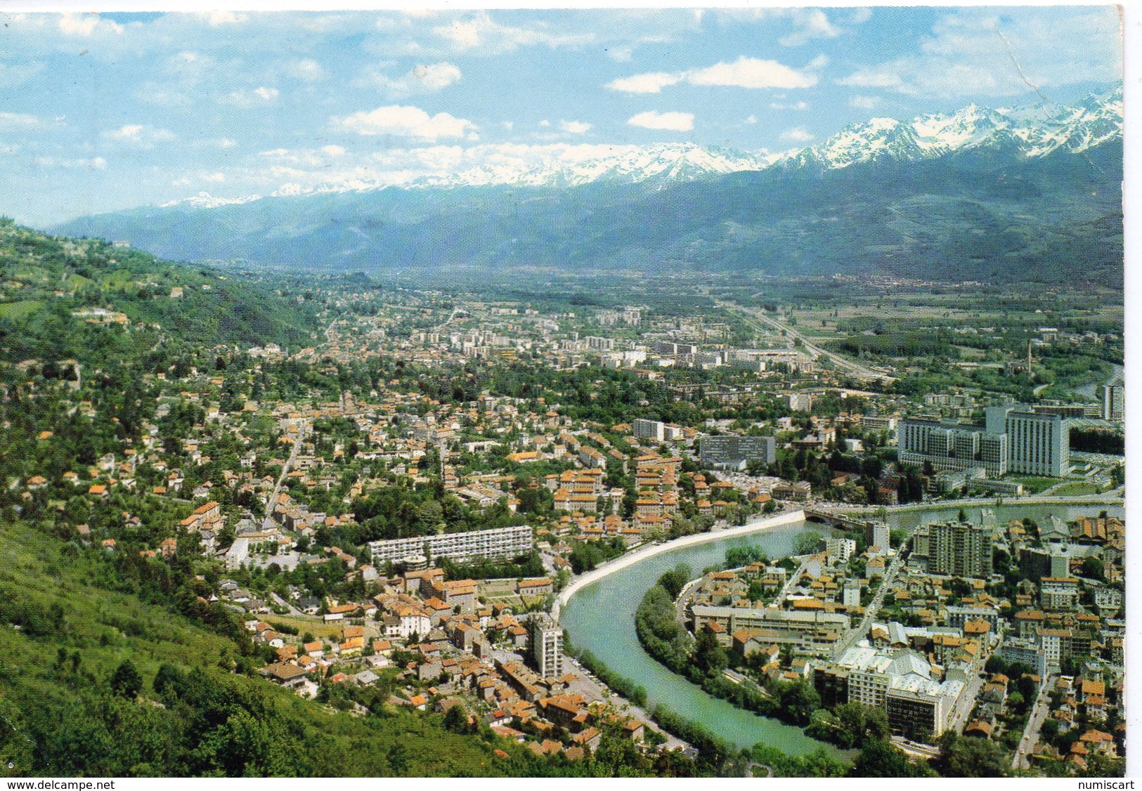 La Tronche Belle Vue Aérienne De La Ville La Chaîne De Belledome - La Tronche