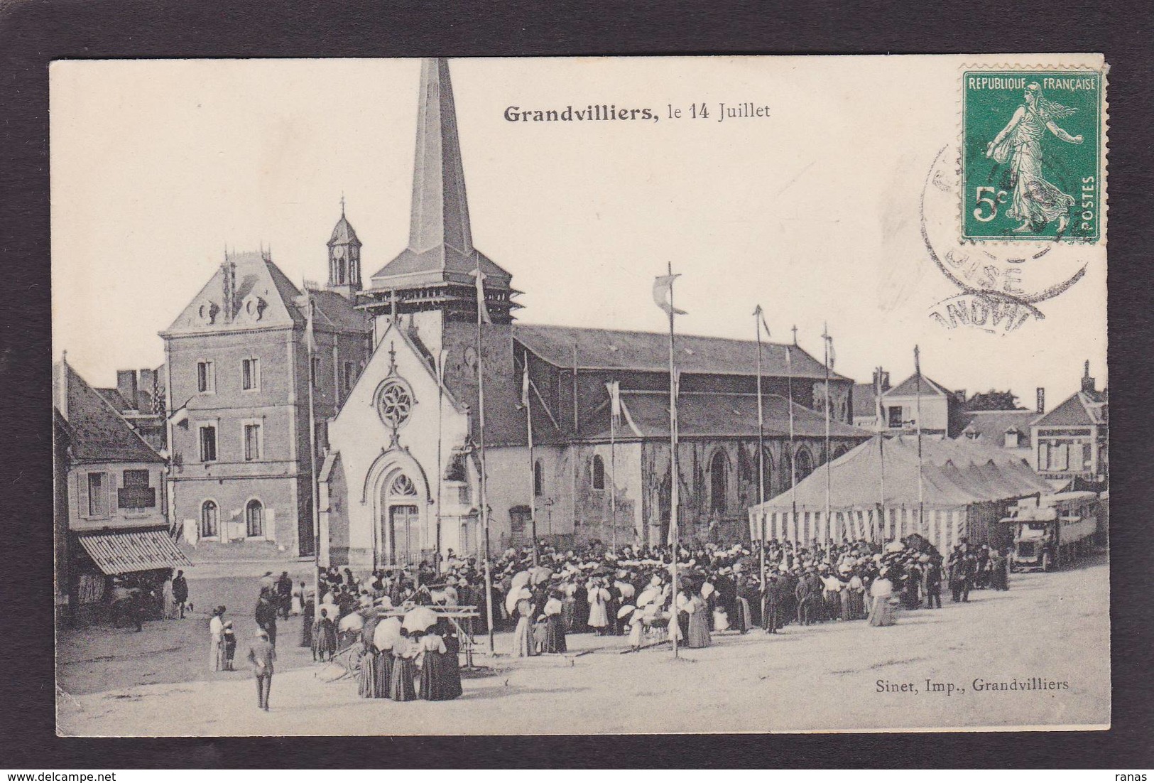 CPA Oise 60 Grandvilliers Fête Foraine Circulé - Grandvilliers