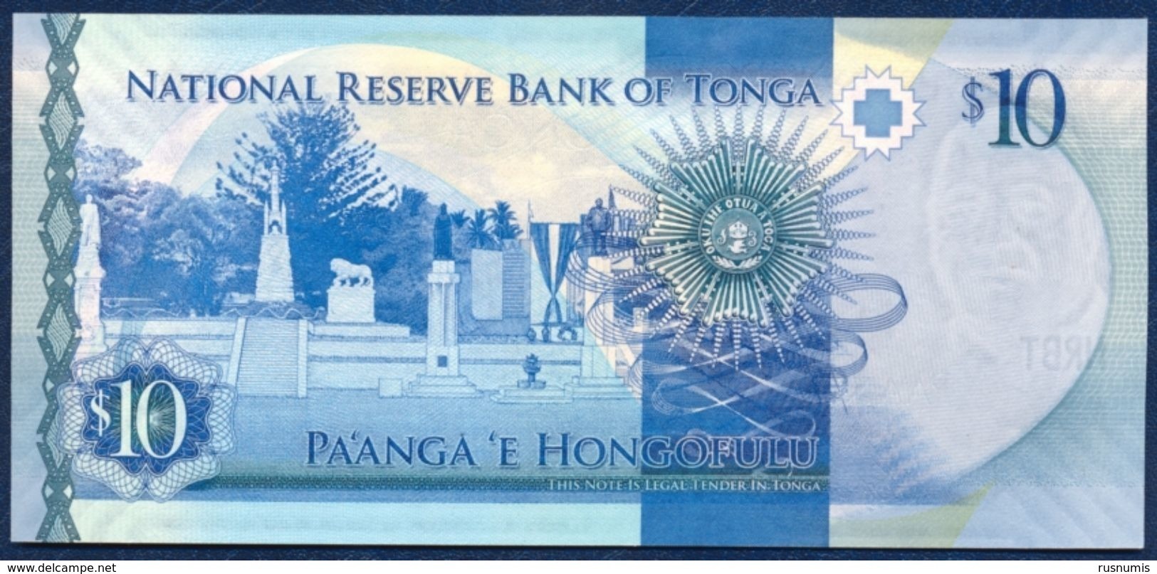 TONGA 10 PA'ANGA PAANGA P-46 2015 UNC - Tonga