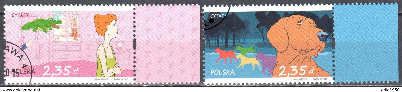 Poland  2015 - Quotations - Mi.4790-91 - Used - Gebraucht