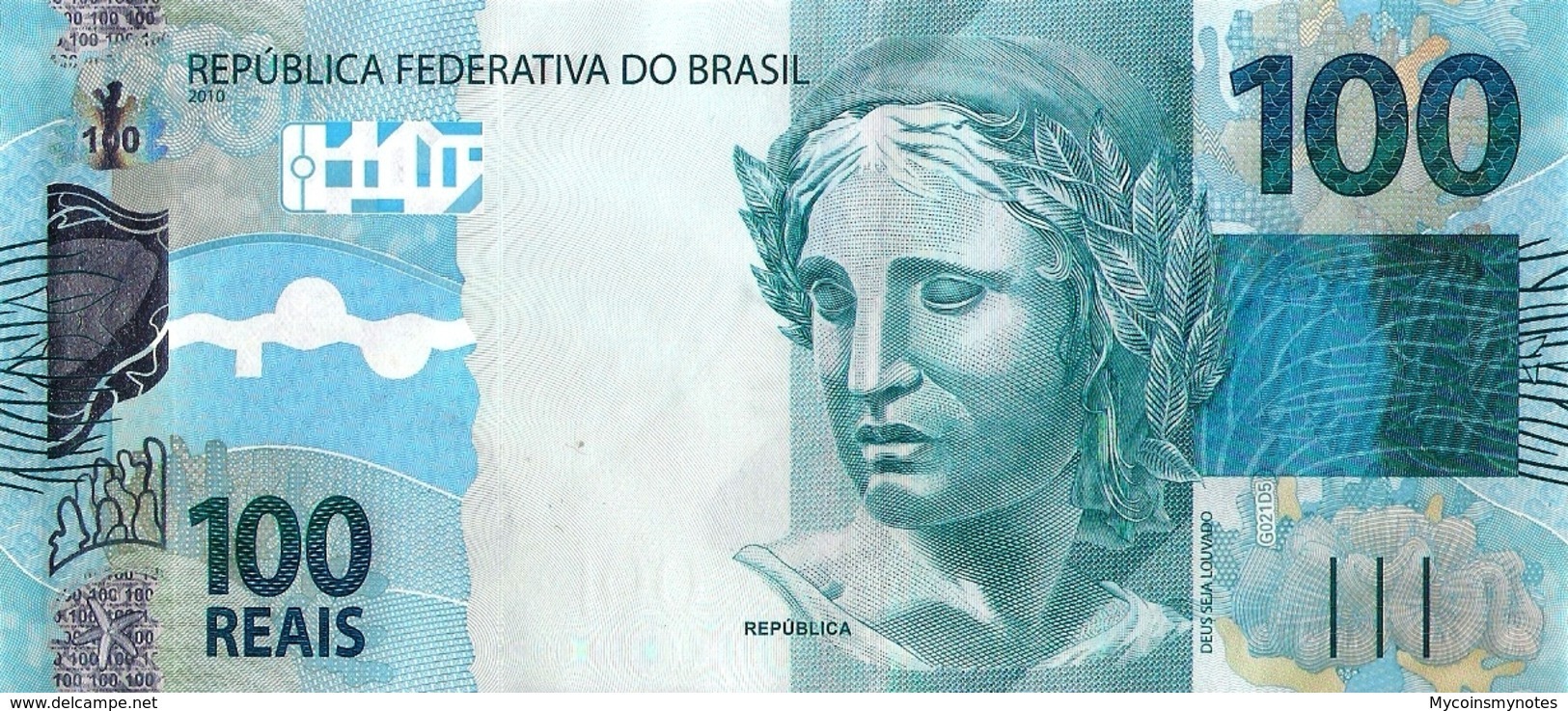 Brazil, 100 Reais, P257b, 2010, UNC - Brasile