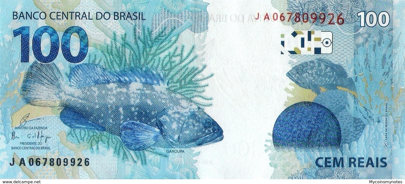 Brazil, 100 Reais, P257b, 2010, UNC - Brasile