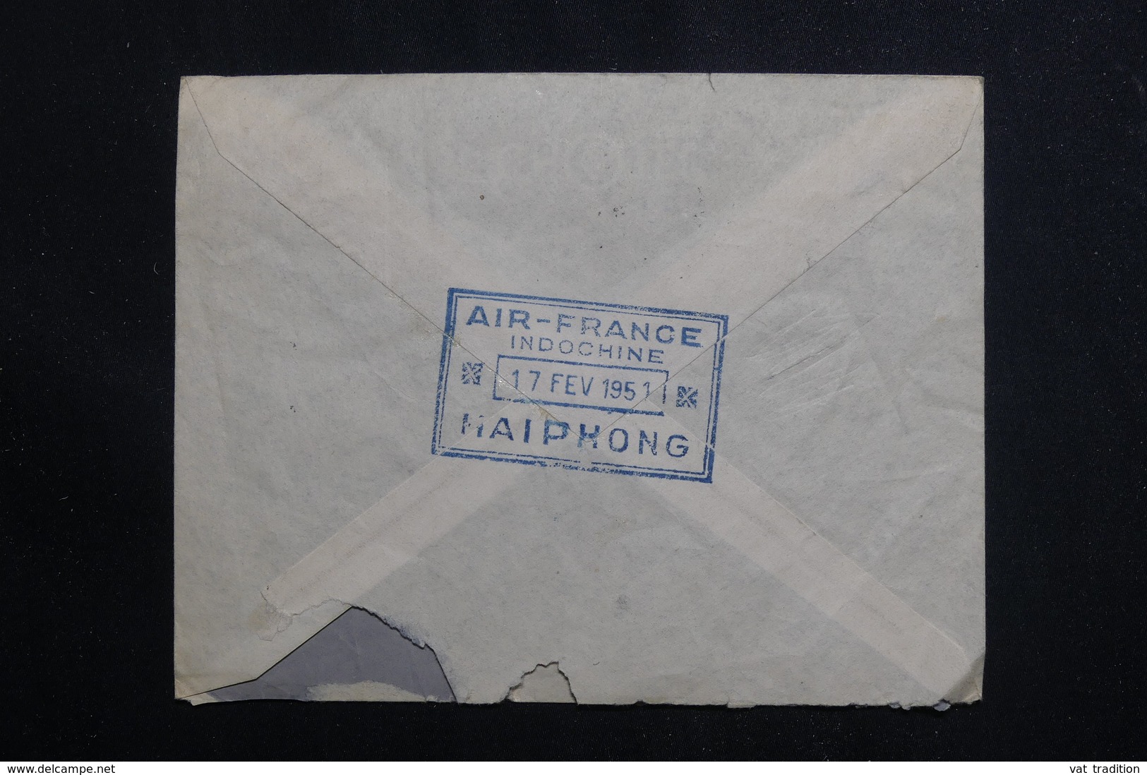 VIÊTNAM - Enveloppe De Haïphong Pour Paris En 1951, Affranchissement Plaisant - L 61213 - Briefe U. Dokumente