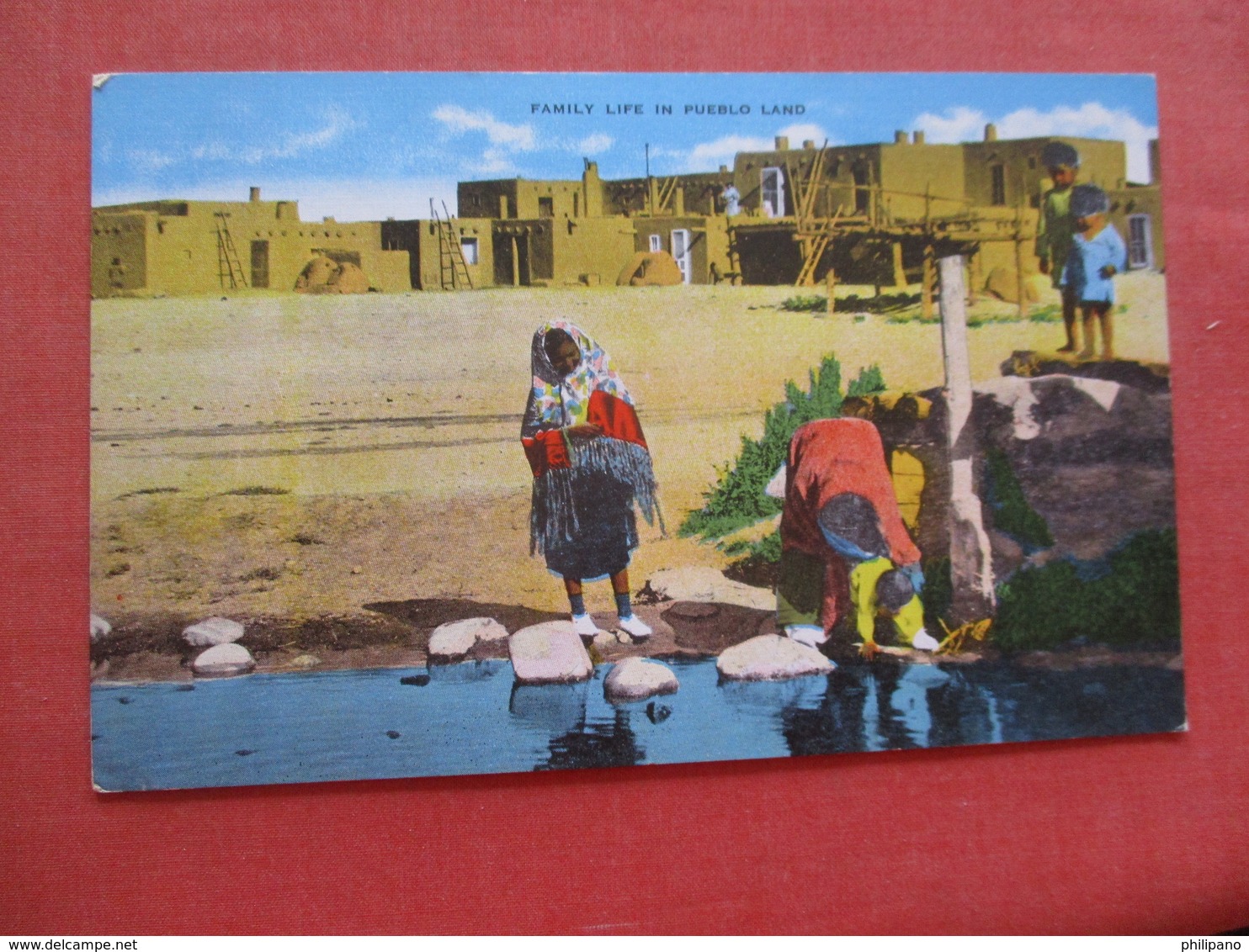 Family Life In Pueblo Land     Ref 4095 - Indiani Dell'America Del Nord