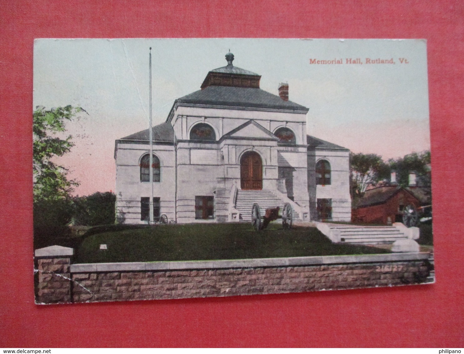 Memorial Hall  Vermont > Rutland   Ref 4095 - Rutland