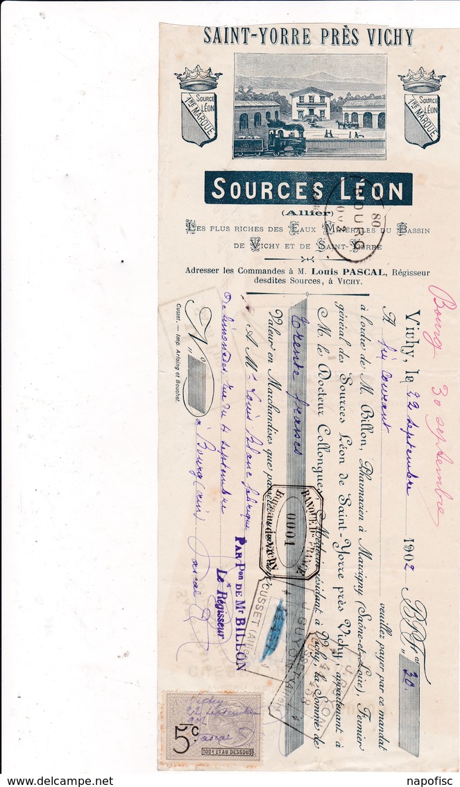 03-Sources Léon...Saint-Yorre .....(Allier)..1902 - Autres & Non Classés