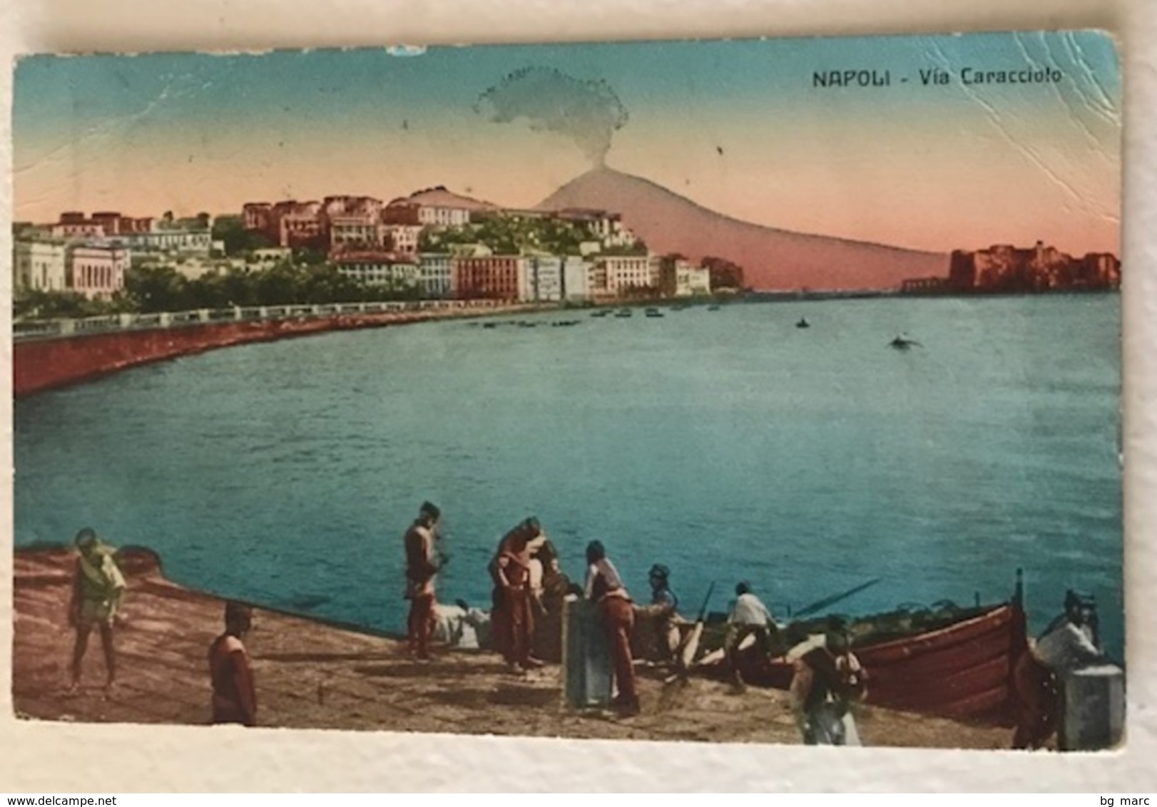 NAPOLI  - VI CARACCIOLO  - VIAGGIATA VERSO TARANTO 1924 - Napoli (Napels)
