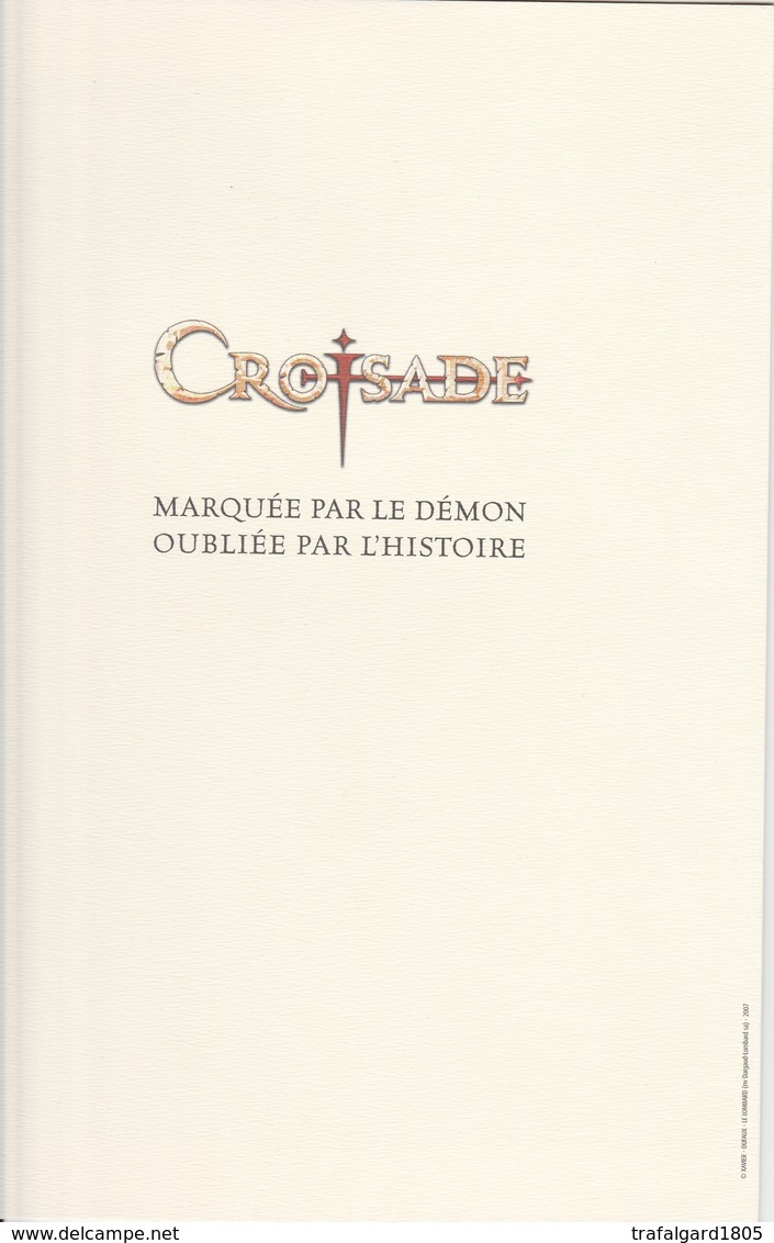 XAVIER - DUFAUX.  CROISADE  2009 - Illustrators W - Z