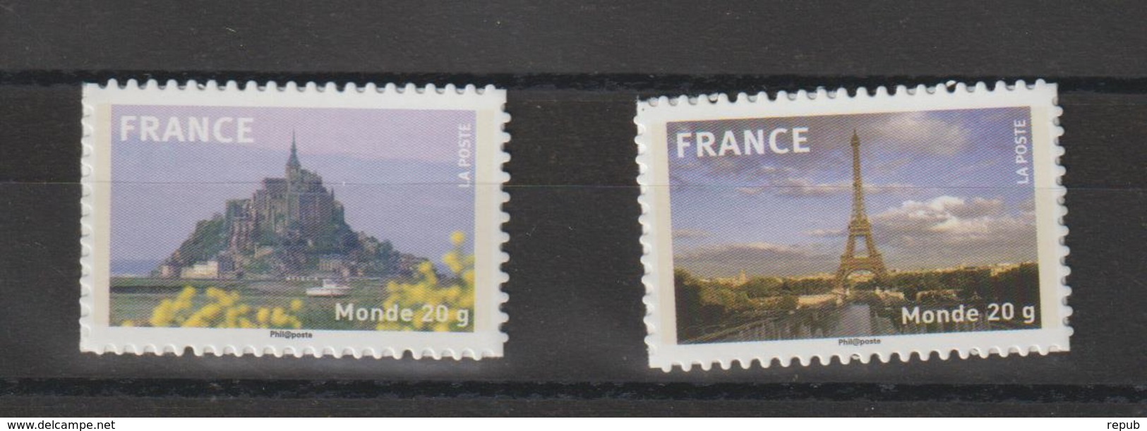 France 2009 Mont Saint Michel Et Tour Eiffel 334A Et 335A Neufs ** MNH - Other & Unclassified