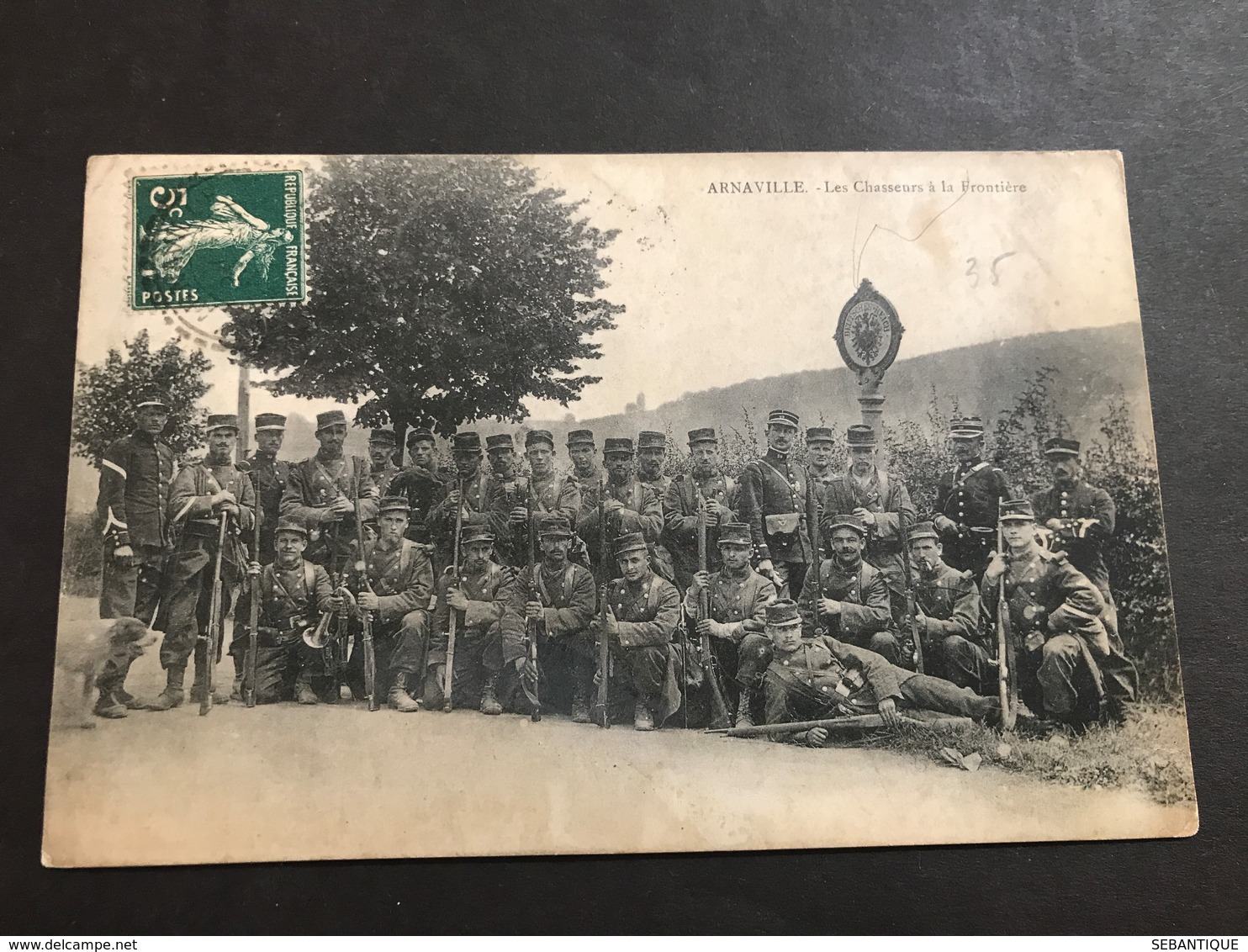 CPA 1900/1920 Arnaville Les Chasseurs à La Frontière - Other & Unclassified