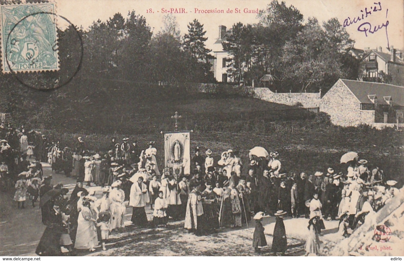 *** 50 ***  SAINT PAIR SUR MER  Procession De St Gaud -TTB - Saint Pair Sur Mer