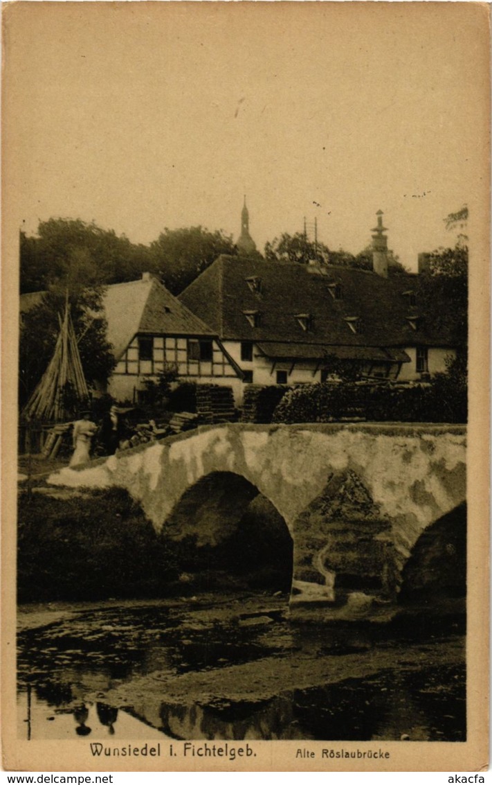 CPA AK Wunsiedel - Alte Roslaubrucke GERMANY (964429) - Wunsiedel