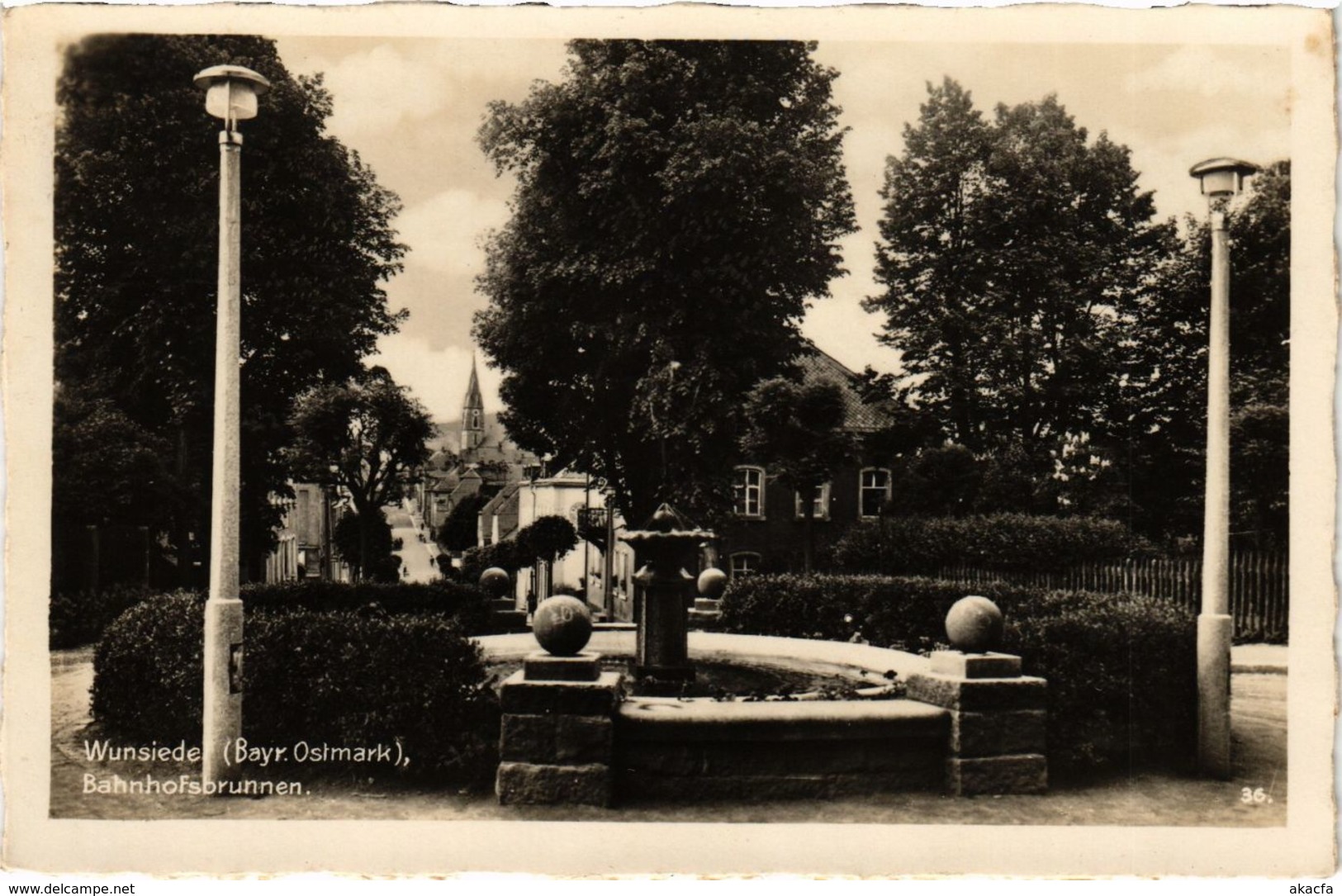 CPA AK Wunsiedel - Bahnhofsbrunnen GERMANY (964449) - Wunsiedel