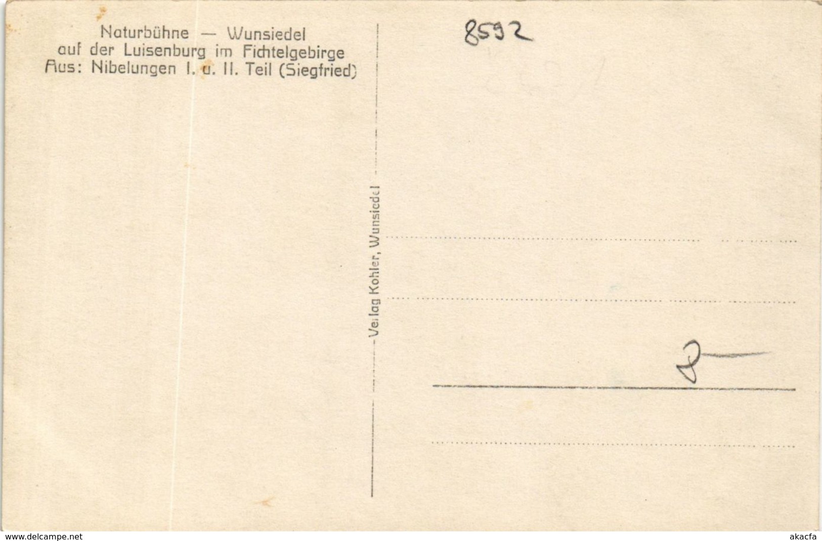 CPA AK Wunsiedel - Naturbuhne - Wunsiedel Auf Der Luisenburg GERMANY (964482) - Wunsiedel