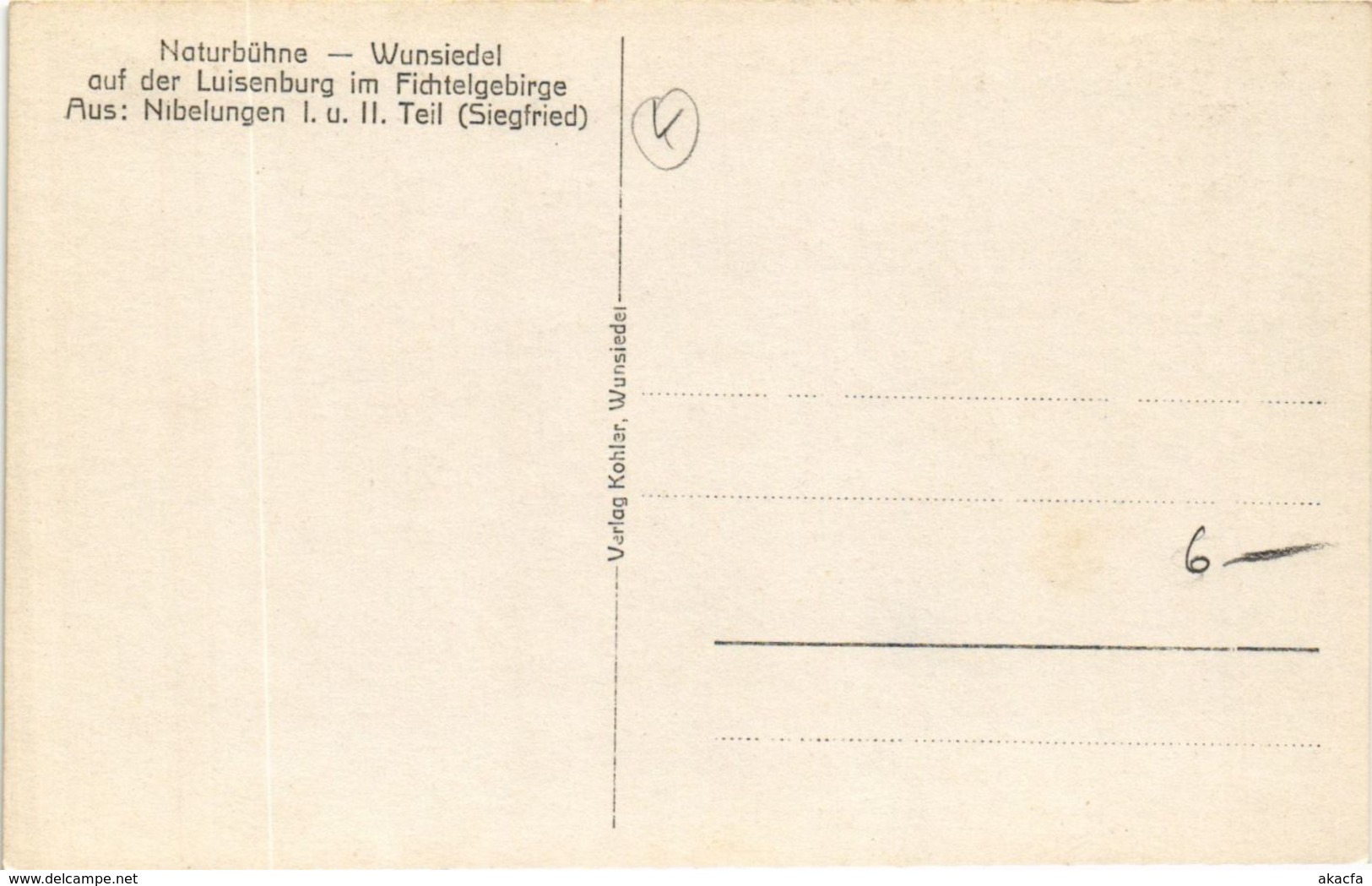 CPA AK Wunsiedel - Naturbuhne - Wunsiedel Auf Der Luisenburg GERMANY (964496) - Wunsiedel