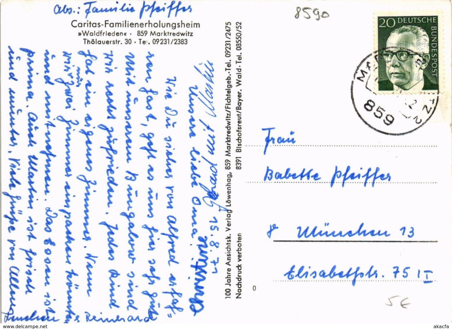 CPA AK Marktredwitz - Caritas-Familienerholungsheim GERMANY (964642) - Marktredwitz